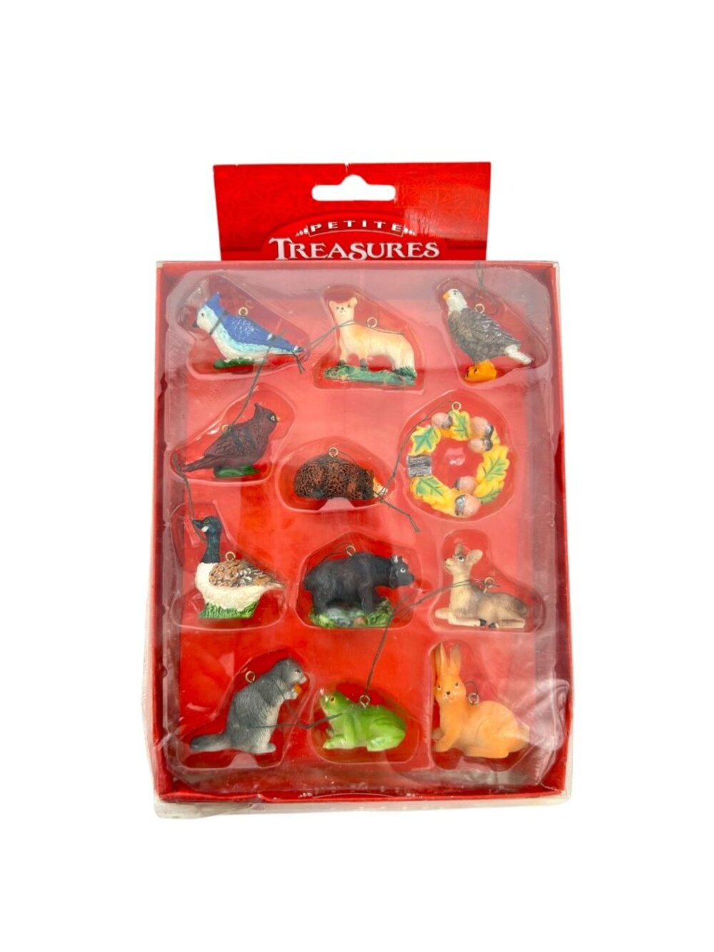 Kurt Adler Petite Treasures Forest Animals Mini Holiday Ornaments Set Of 10